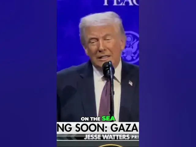Video thumbnail for Trump's Peace Plan: Golf in Gaza, Dubai on Mediterranean #shorts