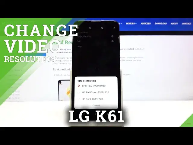 Video thumbnail for How to Change Video Quality in LG K61 - Set Up Video Resolution