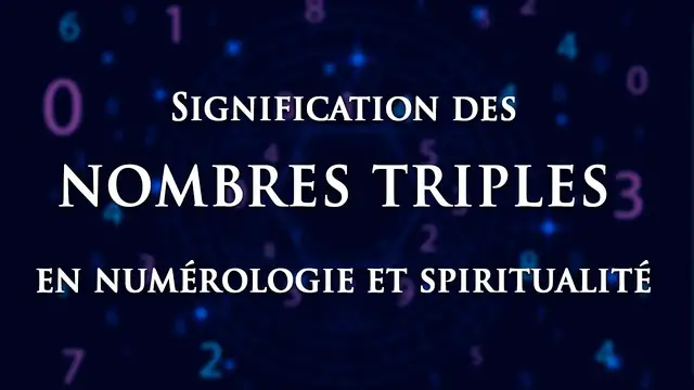 Video thumbnail for 🌀 SIGNIFICATION DES NOMBRES TRIPLES EN NUMÉROLOGIE ET SPIRITUALITÉ