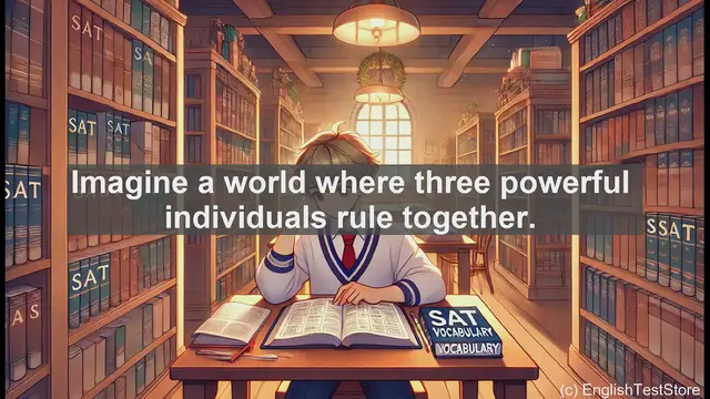 Video thumbnail for 5000 Must Know SAT Vocabulary - SAT Vocab: Triumvir - The Power of Three in Ancient Rome