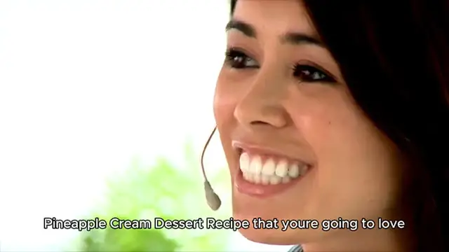 Video thumbnail for No-Bake Pineapple Cream Dessert Recipe