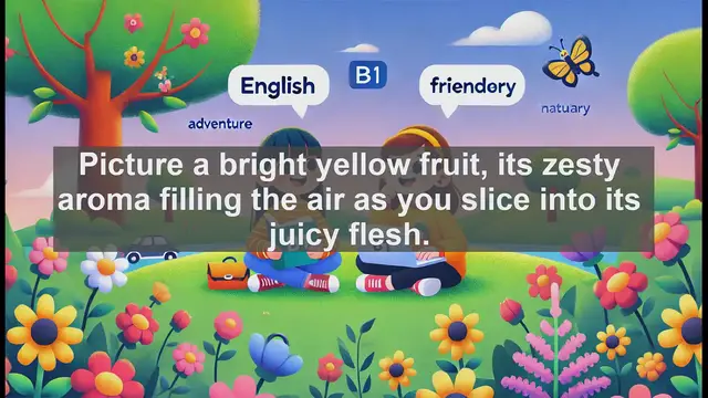 Video thumbnail for 2500 Must Know CEFR B1 Vocabulary - The Zesty World of Lemons: From Fruit to Metaphor