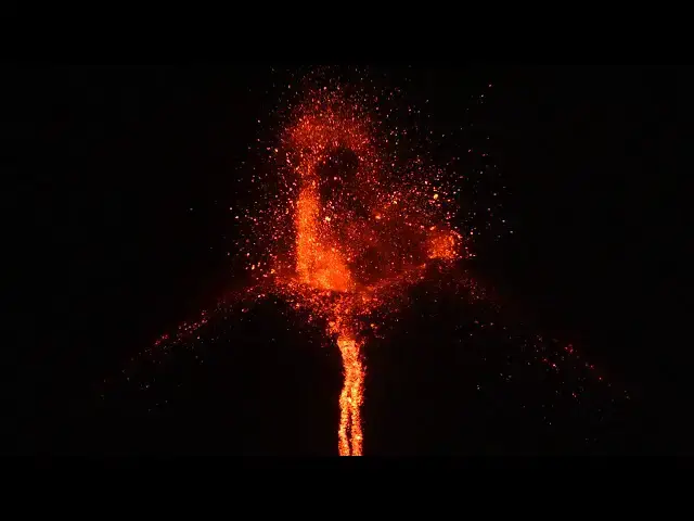 'Video thumbnail for Best evening show on the beach of Krakatoa volcano'
