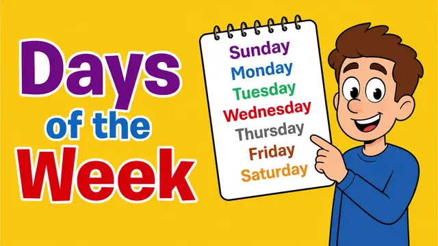Video thumbnail for Days of the Week in English | Vocabulary Lesson