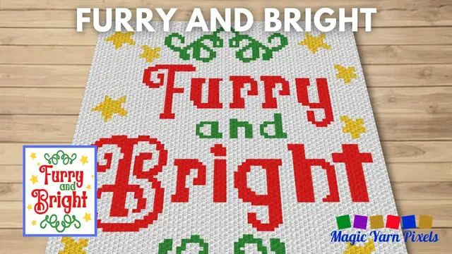 Video thumbnail for FREE GRAPH Furry And Bright C2C & Tapestry Crochet Pattern | Magic Yarn Pixels