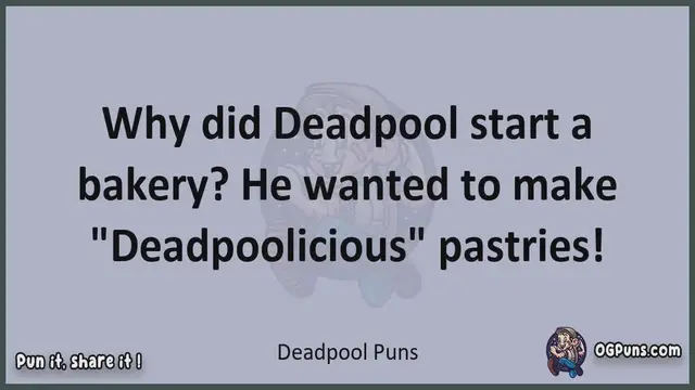 Video thumbnail for Deadpool - Jokes, Puns, Wordplays, and Laughter