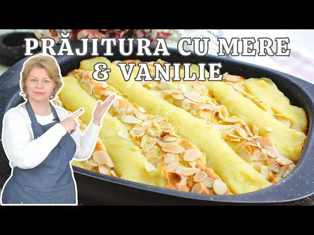 Video thumbnail for 🍎 Prăjitură cu mere și cremă de vanilie - rețeta simplă și delicioasă