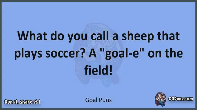 Video thumbnail for Goal - Jokes, Puns, Wordplays, and Laughter