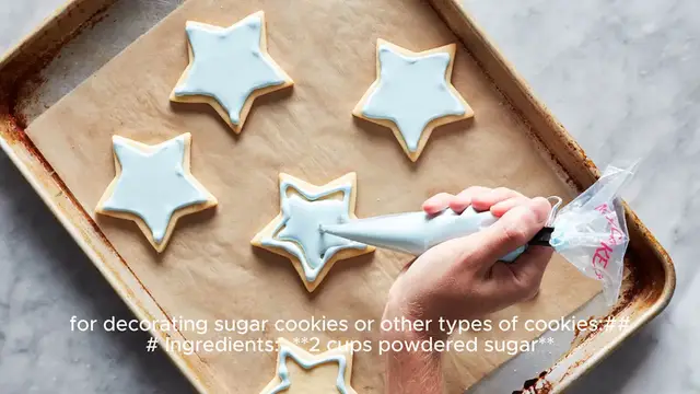 Video thumbnail for cookie icing recipe