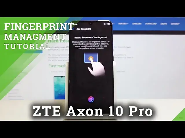 Video thumbnail for How to Add Fingerprint in ZTE Axon 10 Pro – Fingerprint Lock Screen