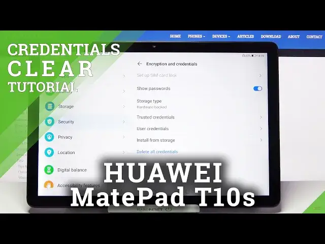 'Video thumbnail for How to Clear Credentials on HUAWEI MatePad T10s - Clear All Licenses'