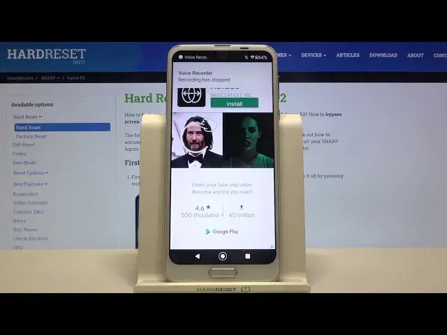 Video thumbnail for Sharp Aquos R2   Record Sounds