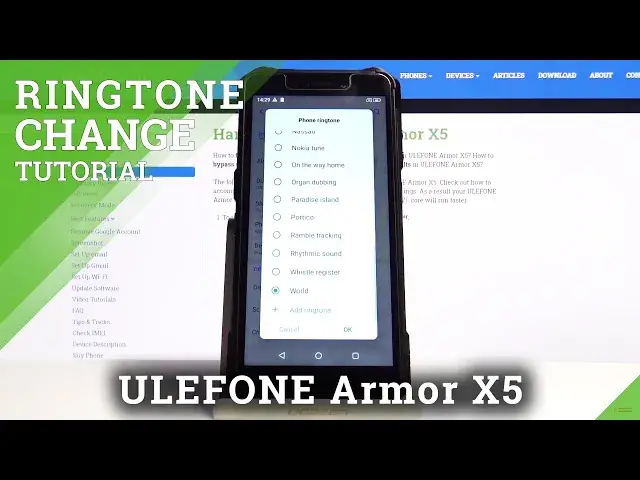 'Video thumbnail for How to Change Ringtone in ULEFONE Armor X5 – Ringtone List'