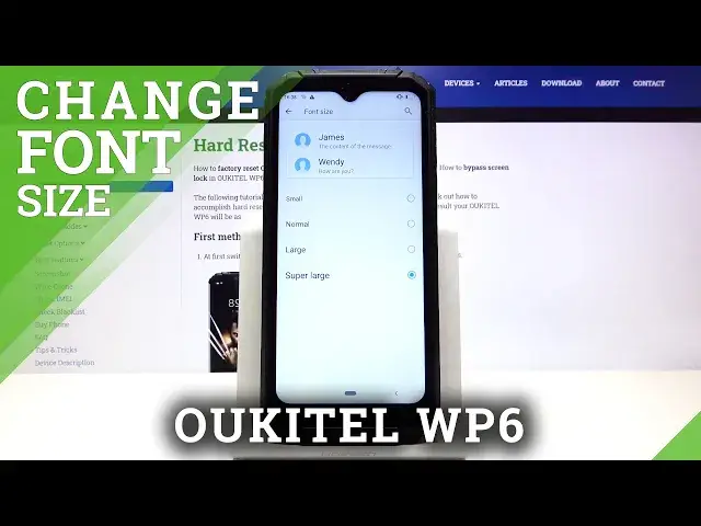 'Video thumbnail for How to Change Font Size in Oukitel WP6 - Make The Font Size Bigger or Smaller'