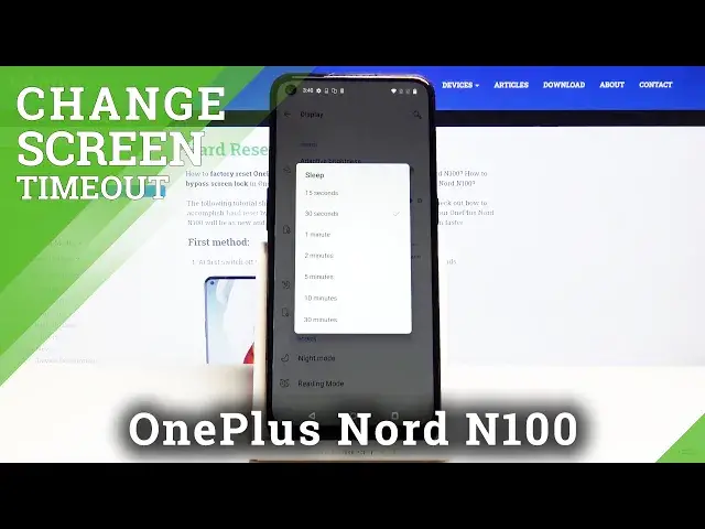 'Video thumbnail for How to Change Screen Timeout in OnePlus Nord N100'