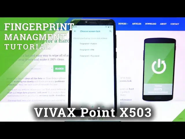 Video thumbnail for How to Add Fingerprint to VIVAX Point X503 – Change Screen Lock Method