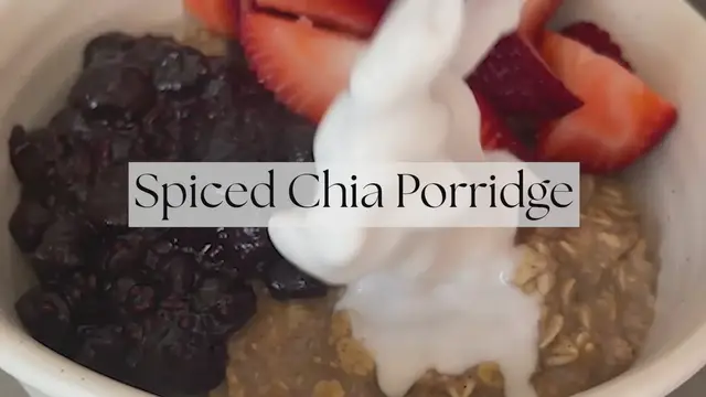 Video thumbnail for Spiced Chia Porridge