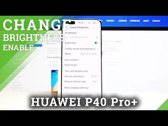 Video thumbnail for How to Activate Auto Brightness in HUAWEI P40 Pro+ - Auto Adjust Screen Brightness