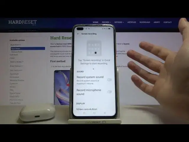 Video thumbnail for How to Switch On / Off Front Camera in Screen Recorder on OPPO Reno4 Z 5G
