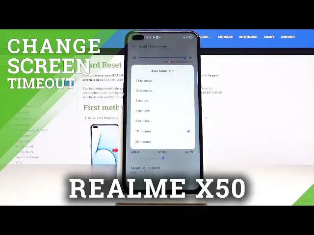 'Video thumbnail for How to Change Sleep Time in REALME X50 5G - Screen Timeout'