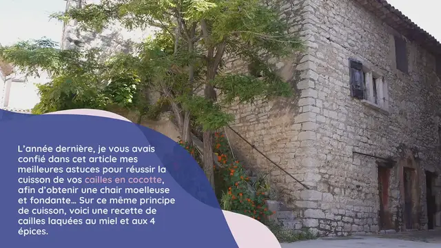 Video thumbnail for Cailles en cocotte, laquées au miel et 4 épices