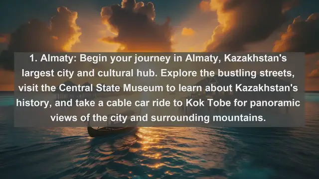 Video thumbnail for "Discover Kazakhstan's Hidden Gems: Top 10 Must-Visit Destinations"