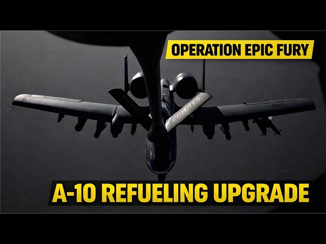 Video thumbnail for U.S.  A-10 Warthog Attack Aircraft Gains New Refueling Capability During Operation Epic Fury