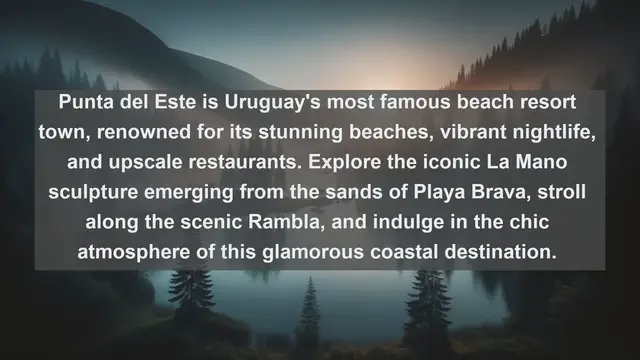 Video thumbnail for Explore Uruguay's Stunning Landscapes: Top 10 Must-Visit Destinations!