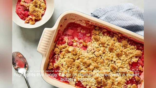 Video thumbnail for rhubarb recipe