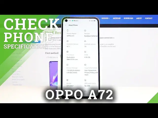 'Video thumbnail for How to Check Phone Specification in OPPO A72 – Find Phone Info'