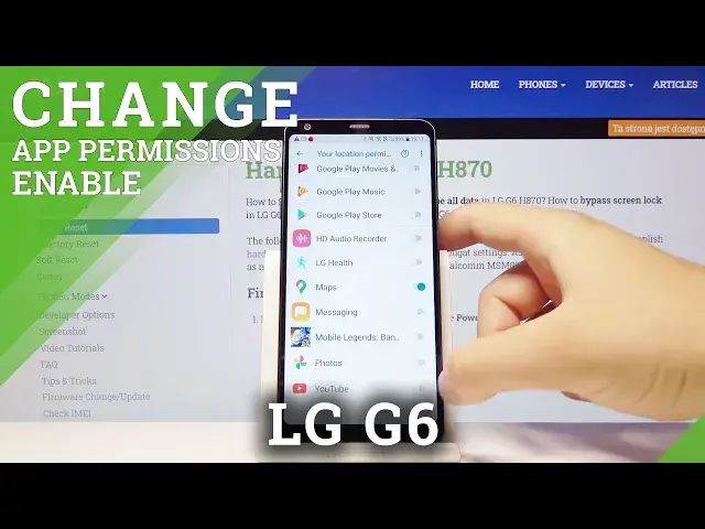 Video thumbnail for How to Enter App Permissions in LG G6 – Control App Settings