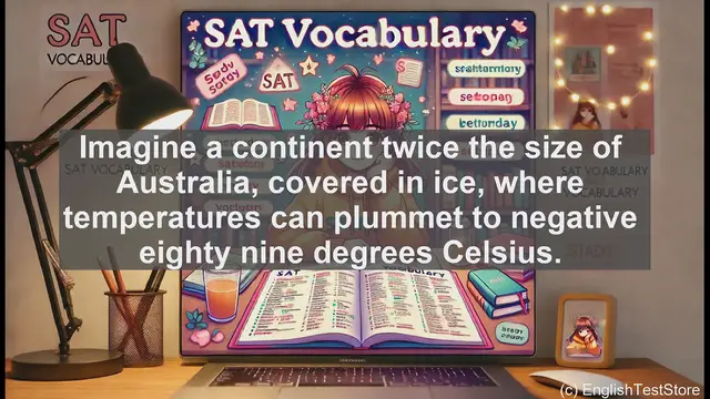 'Video thumbnail for 5000 Must Know SAT Vocabulary - Antarctic: Exploring the Icy Realm of Earth's Southernmost Region'