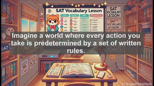 Video thumbnail for 5000 Must Know SAT Vocabulary - SAT Vocabulary: Understanding 'Prescript' - Rules and Commands