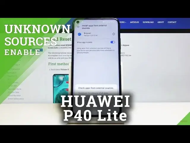 'Video thumbnail for How to Allow Unknown Sources in HUAWEI P40 Lite – Unlock Downloading APKI Files'