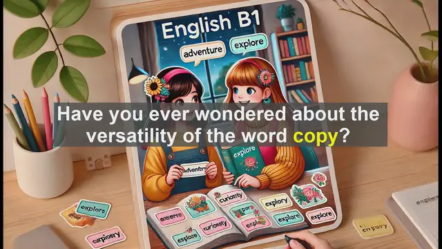 Video thumbnail for 2500 Must Know CEFR B1 Vocabulary - The Many Meanings of 'Copy': A B1 English Vocabulary Guide
