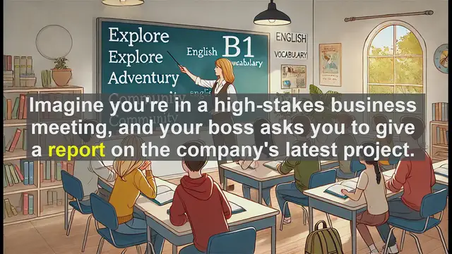 Video thumbnail for 2500 Must Know CEFR B1 Vocabulary - Master the Word 'Report': Essential Tips for B1 English Proficiency