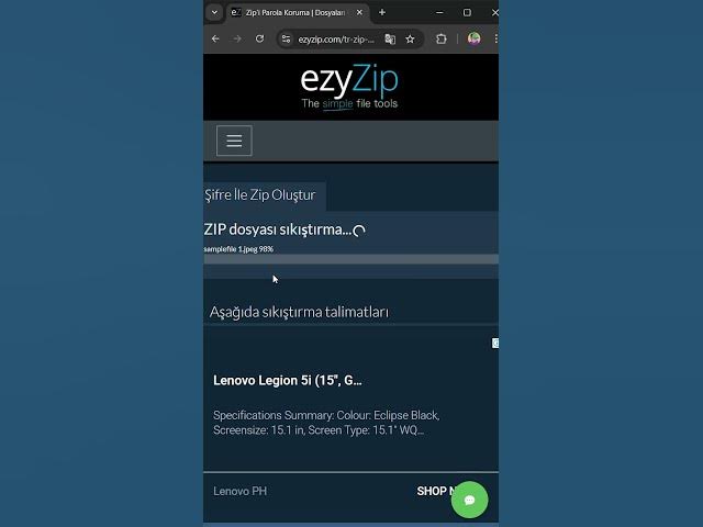 Video thumbnail for 📦 Çevrimiçi Parola Korumalı ZIP Dosyaları Oluşturun │ Yazılım Kurulumu Gerekmez