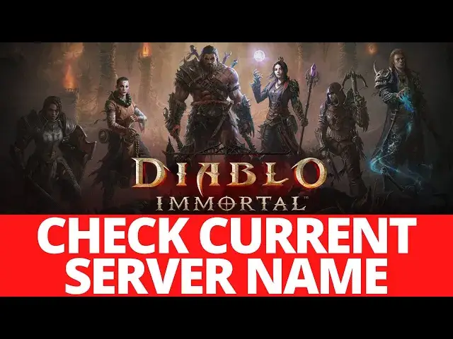Video thumbnail for Diablo immortal   How To Check Current Server Name