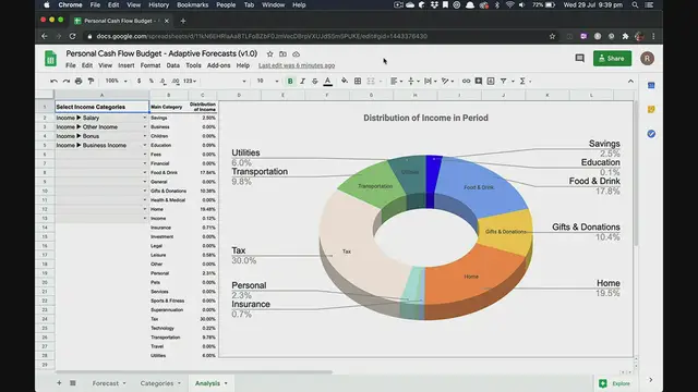 Video thumbnail for Cash Flow Forecasting Spreadsheet - Google Sheets