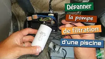 Video thumbnail for Réparer une pompe de piscine qui ne démarre pas en remplaçant le condensateur ?