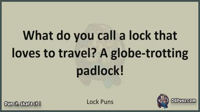 Video thumbnail for Lock - Jokes, Puns, Wordplays, and Laughter