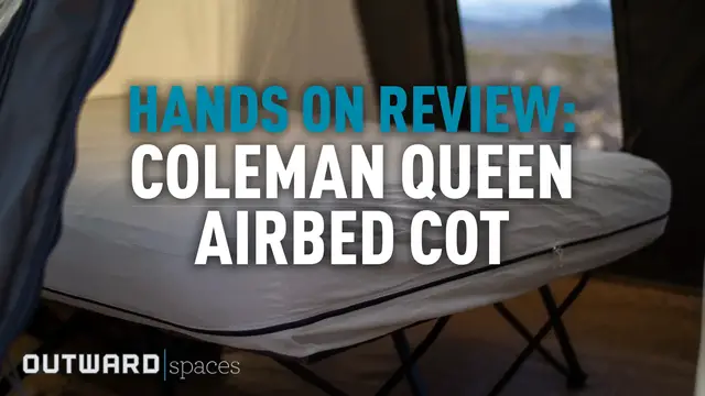 'Video thumbnail for Review: Coleman Queen Airbed Cot'