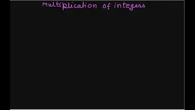 'Video thumbnail for Multiplication of Integers'