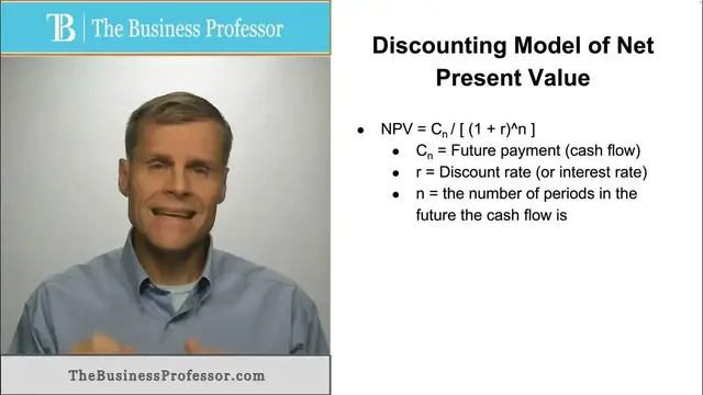 Video thumbnail for Discounting Model of Net Present Value