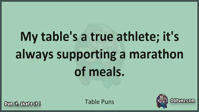 Video thumbnail for Table - Jokes, Puns, Wordplays, and Laughter