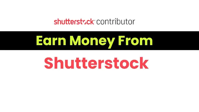 Video thumbnail for Earn money from Shutterstock