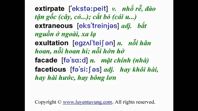 Video thumbnail for Essential Words for the TOEFL - Lesson 10