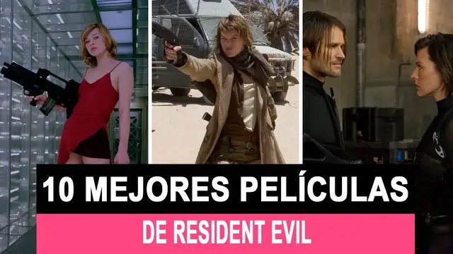 'Video thumbnail for 10 mejores películas de Resident Evil'