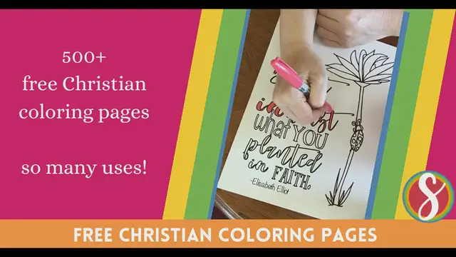 Video thumbnail for Christian Quote Coloring Pages