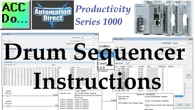 Video thumbnail for Productivity 1000 Series PLC Drum Sequencer Instructions